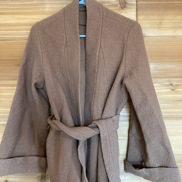 Zara tan wool coat size M - Picture 4 of 5